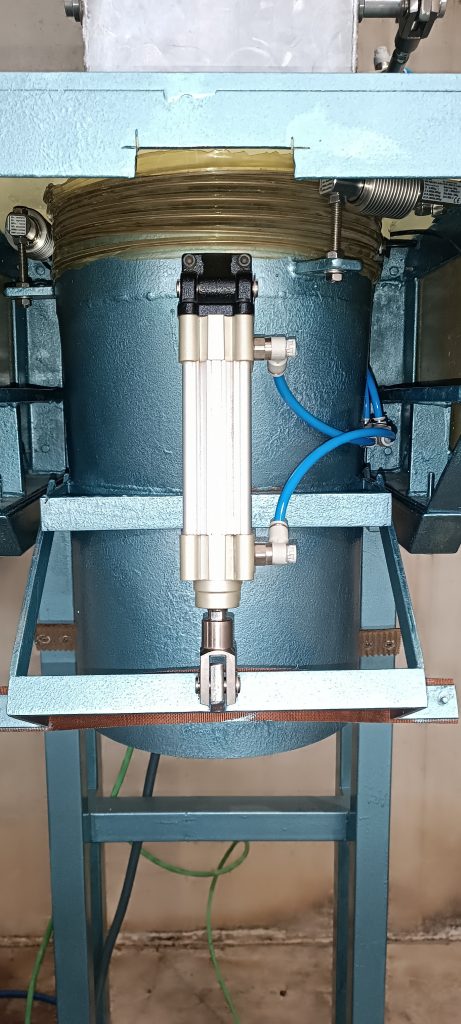 Células de carga instaladas en una ensacadora industrial